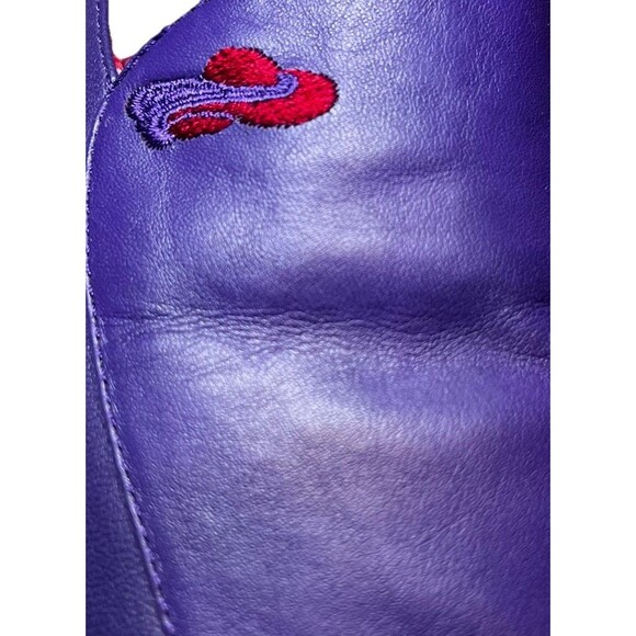 Vintage Grasshoppers by Keds Red Hat Society Limited Ed Purple Leather Sz 8.5 - Picture 5 of 7